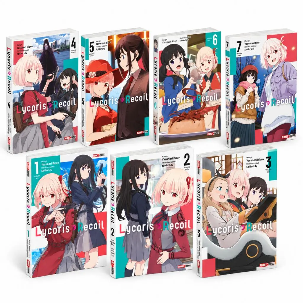 Mangá Lycoris Recoil Volumes Avulsos Panini Planet Manga